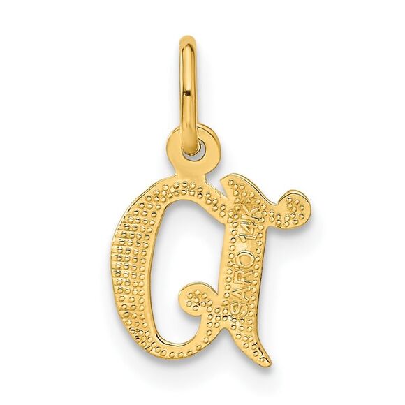 14k Yellow Gold, Isabelle Collection, Mini Letter D Initial Charm - Picture 3 of 5